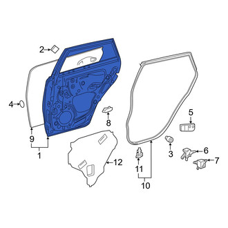 Toyota OE - Rear Left Door Shell