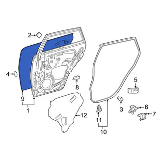 Toyota OE - Rear Left Outer Door Outer Panel