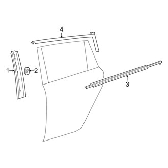 Toyota OE - Rear Door - Exterior Trim