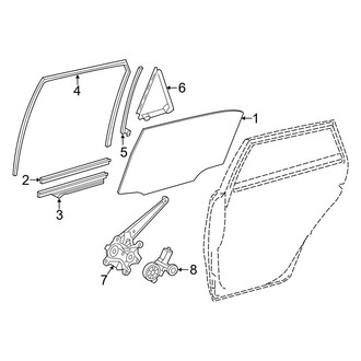 Toyota OE - Rear Door - Glass & Hardware