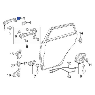 Toyota OE - Rear Exterior Door Handle Cover