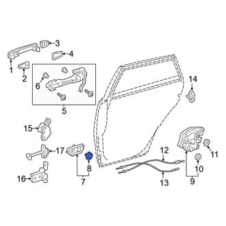 Toyota OE - Front Interior Door Handle Screw Cap