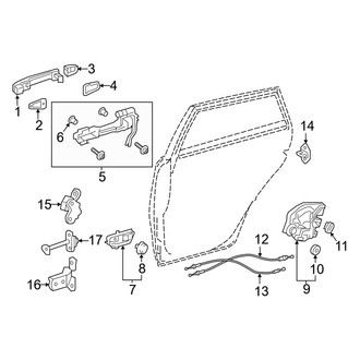 Toyota OE - Rear Door - Lock & Hardware