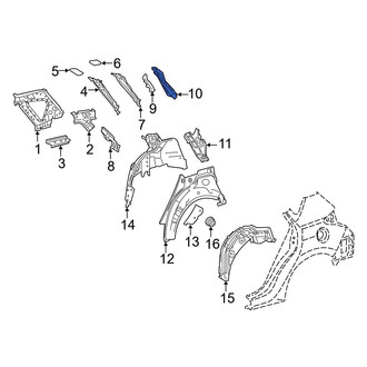 Toyota OE - Left Inner Body D-Pillar