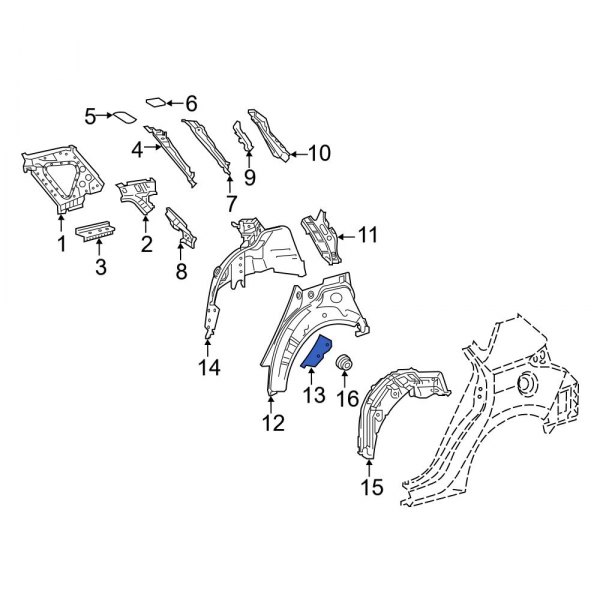 Wheel Housing Bracket