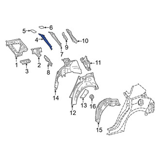 Toyota OE - Left Inner Body C-Pillar