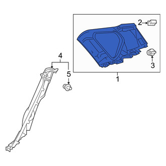 Toyota OE - Rear Left Upper Interior Quarter Panel Trim Panel