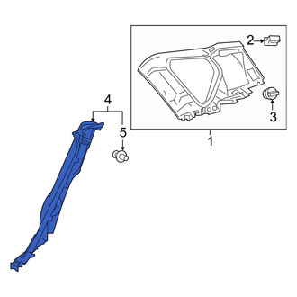 Toyota OE - Rear Left Lower Interior Quarter Panel Trim Panel