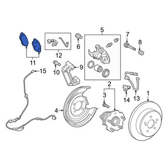 Toyota OE - Rear Disc Brake Pad Set