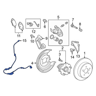 Toyota OE - Rear Left ABS Wheel Speed Sensor Wiring Harness