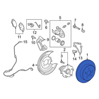 Toyota OE - Rear Disc Brake Rotor