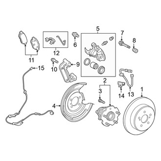 Toyota OE - Rear Suspension - Brake Components