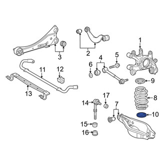 Toyota OE - Rear Lower Coil Spring Insulator