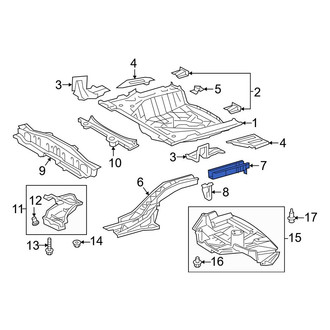Toyota OE - Rear Left Floor Side Rail