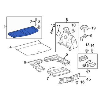 Toyota OE - Rear Cargo Cover