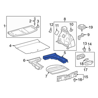 Toyota OE - Rear Right Floor Storage Compartment
