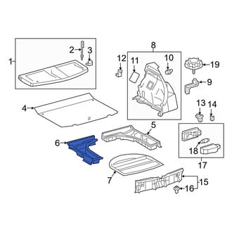 Toyota OE - Rear Left Floor Storage Compartment