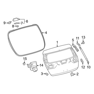 Toyota OE - Lift Gate - Gate & Hardware