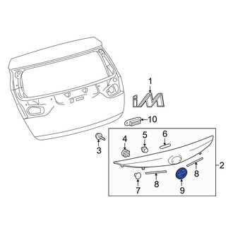 Toyota OE - Front Bumper Cover Emblem