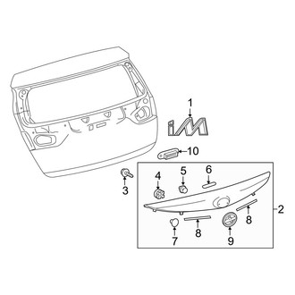 Toyota OE - Lift Gate - Exterior Trim