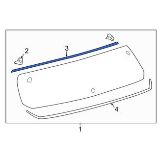 Toyota OE - Rear Upper Liftgate Reveal Molding