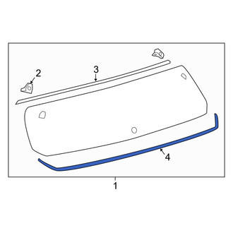 Toyota OE - Rear Lower Liftgate Reveal Molding