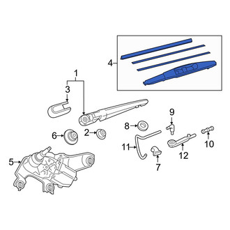 Toyota OE - Rear Wiper Blade