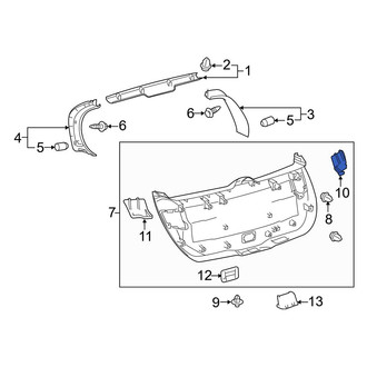 Toyota OE - Right Tailgate Gap Cover