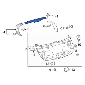 Toyota OE - Rear Upper Center Liftgate Trim