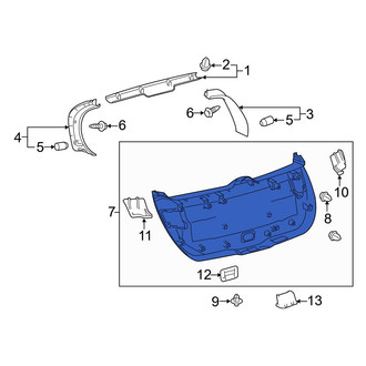 Toyota OE - Rear Lower Liftgate Trim