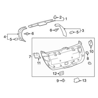 Toyota OE - Lift Gate - Interior Trim