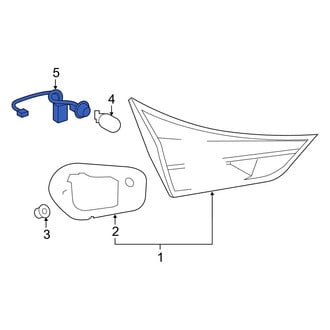 Toyota OE - Rear Left Back Up Light Socket
