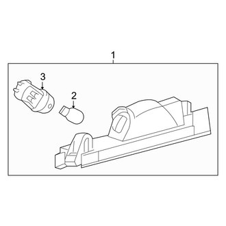 Toyota OE - Rear Lamps - License Lamps