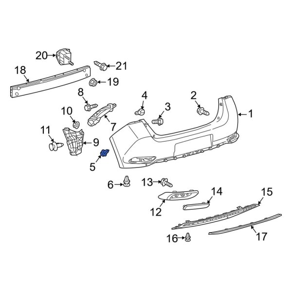 Bumper Cover Retainer