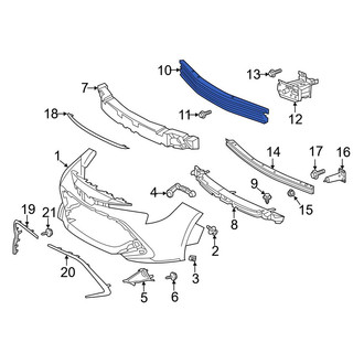 Toyota OE - Front Upper Bumper Impact Bar