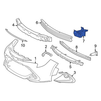 Toyota OE - Front Left Bumper Impact Bar Bracket