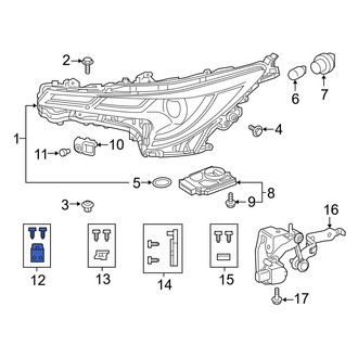 Toyota OE - Left Upper Outer Headlight Bracket