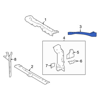 Toyota OE - Front Left Radiator Support Tie Bar Extension