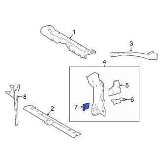 Toyota OE - Right Lower Radiator Support Side Panel Bracket