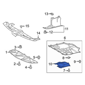 Toyota OE - Front Engine Oil Drain Plug Access Cover