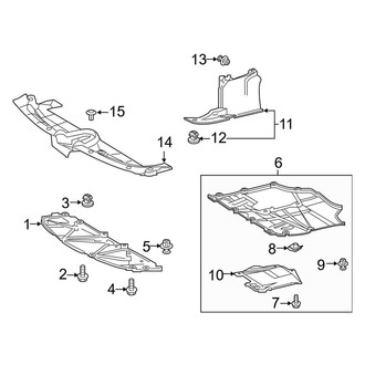 Toyota OE - Radiator Support - Splash Shields (Hatchback)