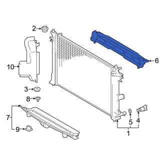 Toyota OE - Front Radiator Support Baffle