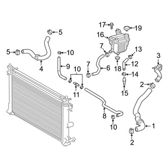Toyota OE - Cooling - Radiator & Components (Reservoir & Hoses), (Hatchback)