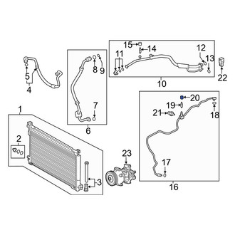 Toyota OE - A/C Service Valve Cap