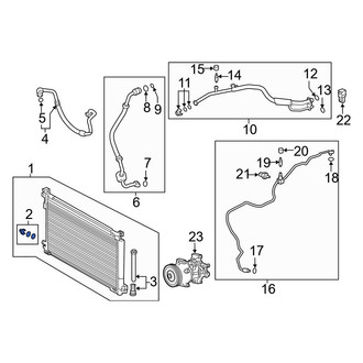 Toyota OE - A/C Refrigerant Line Clamp