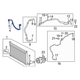 Toyota OE - A/C Refrigerant Discharge Hose