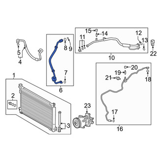 Toyota OE - A/C Refrigerant Suction Hose