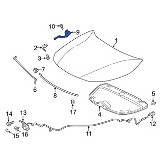 Toyota OE - Front Left Hood Hinge