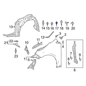 Toyota OE - Bumper Cover Retainer