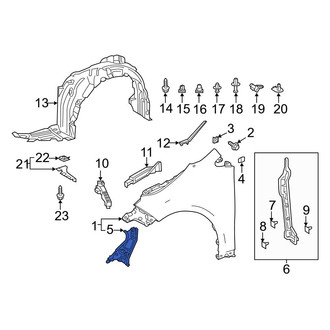 Toyota OE - Left Fender Bracket
